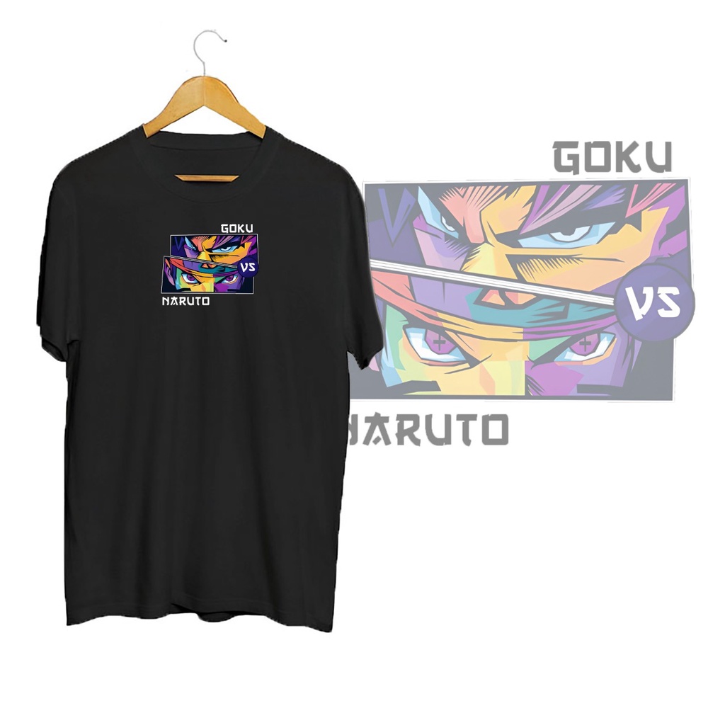 KAOS OVERSIZE GOKU VS NARUTO T-SHIRT