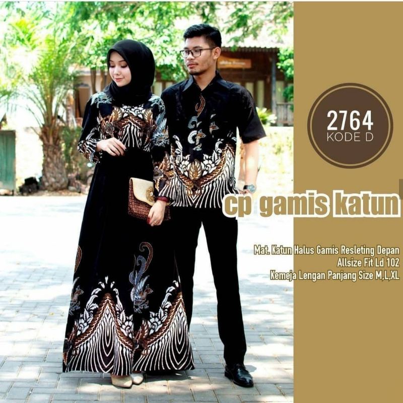 Gamis Couple Murah - Gamis Couple Mewah Tapi Super Kalem - Kirana Couple Ori