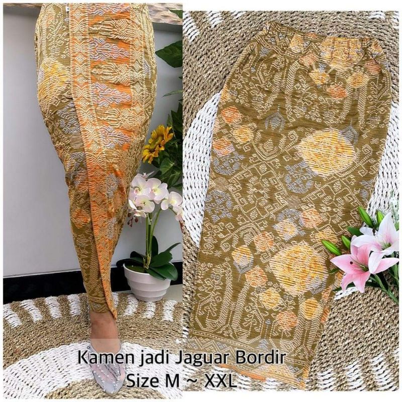 kamen jaguar bordir songket