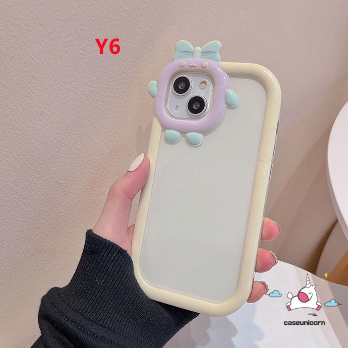 Casing TPU Oppo A57 2022 A15 A17 A17K A12 A7 A5S A16 A54 A16s A55 A31 A9 A5 2020 A15S A35 A11 A11K Gambar Kartun Monster 3D