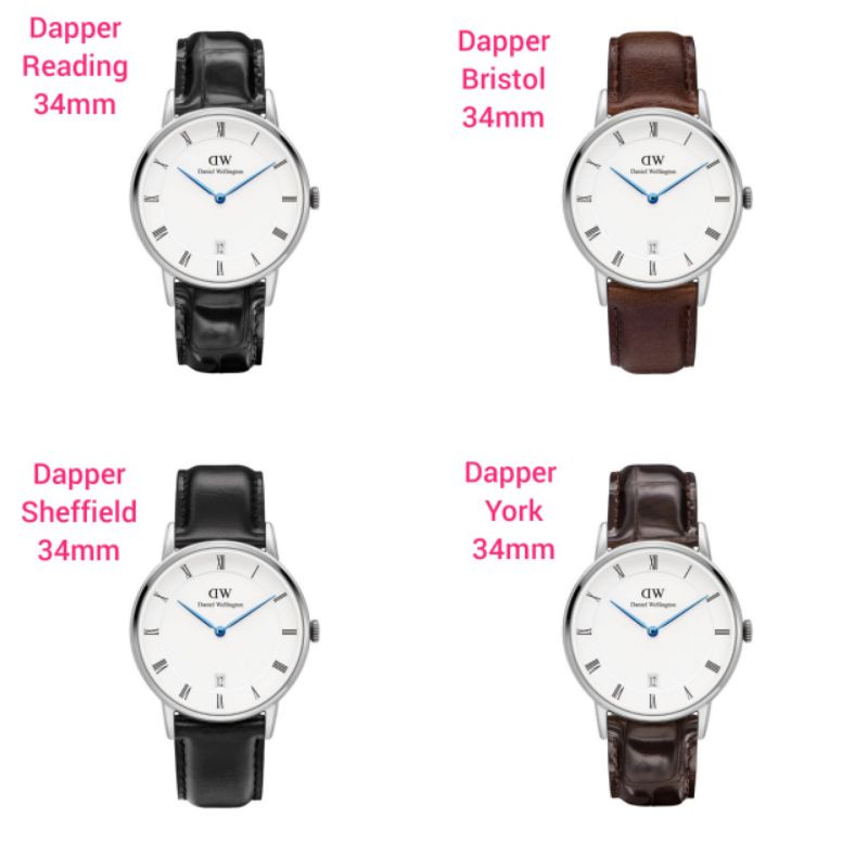 JAM TANGAN WANITA DW DAPPER UKURAN 34 ORIGINAL FACTORY FULLSET