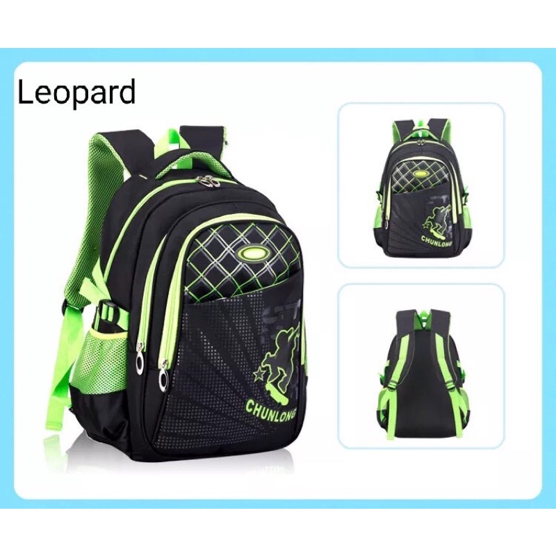 Ransel anak tas sekolah anak Chunlong backpack pria ransel pria ransel laptop tas sport