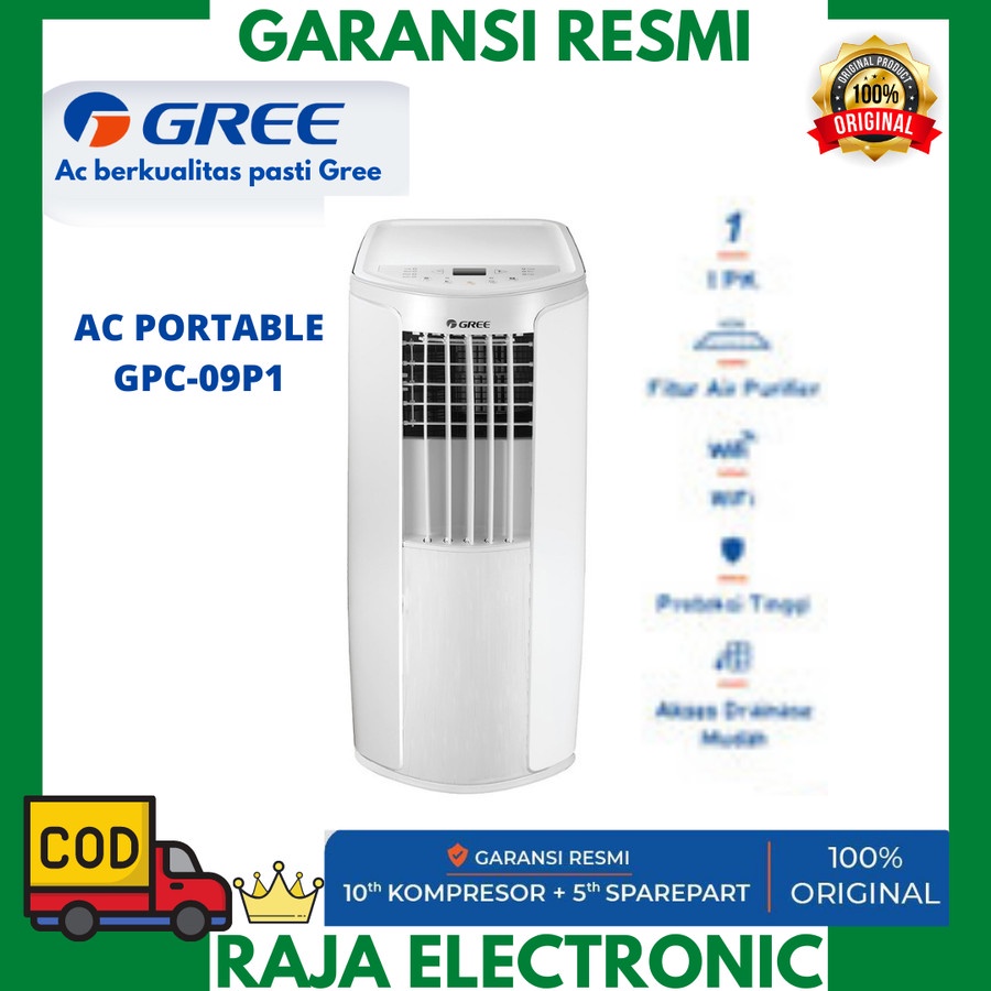 Ac Portable gree 1pk type GPC 09P1 UNIT ONLY