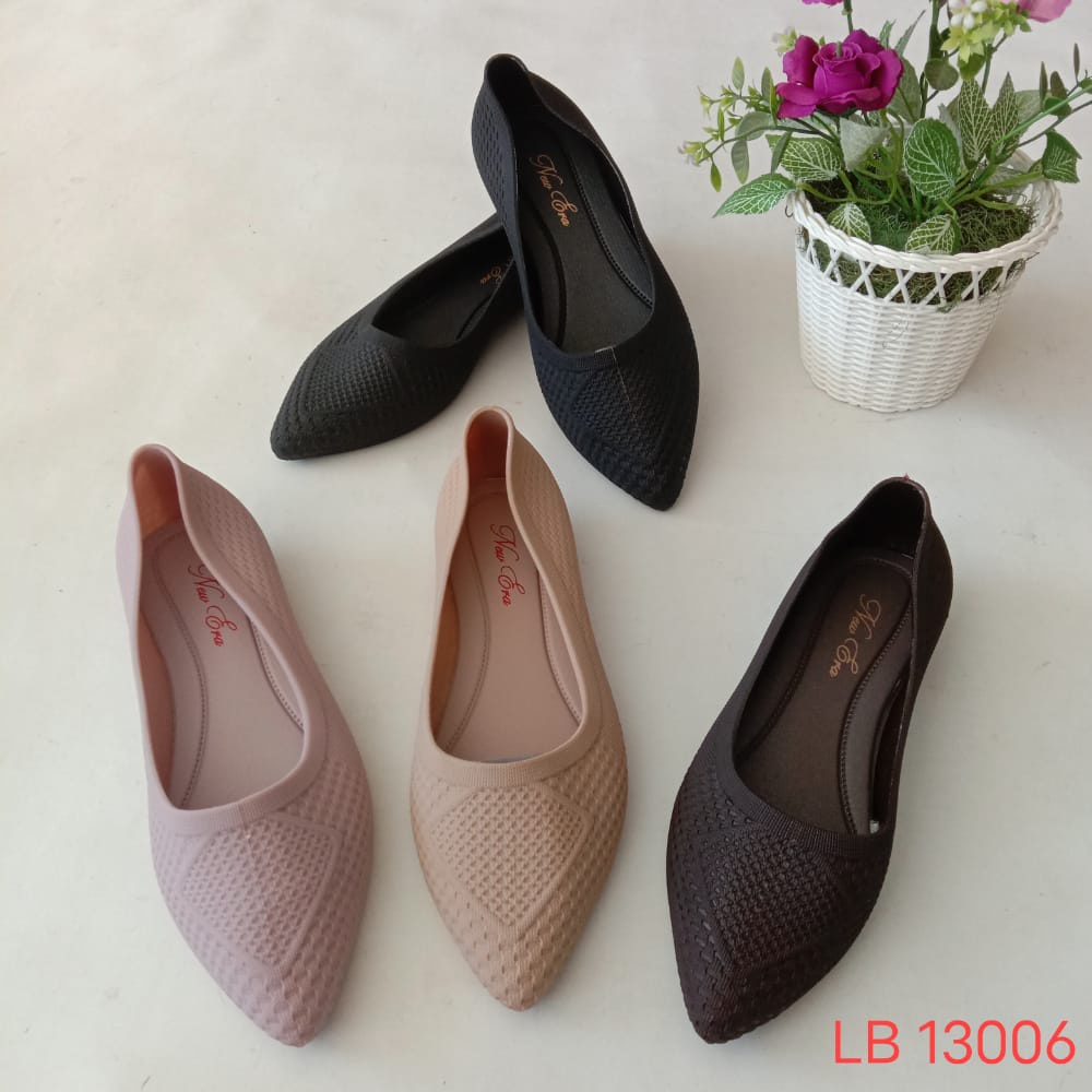 gof NEW ERA LB E 13006 Sepatu Flat Karet Wanita Sepatu Jelly Karet Wanita Murah Original