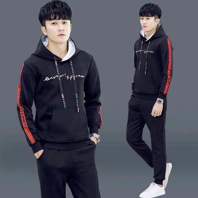(Bisa COD) SWEATER PRIA/WANITA DEAS OFF WHITE SWEATER HOODIE BAHAN FLEECE | HOODIE TERLARIS-4