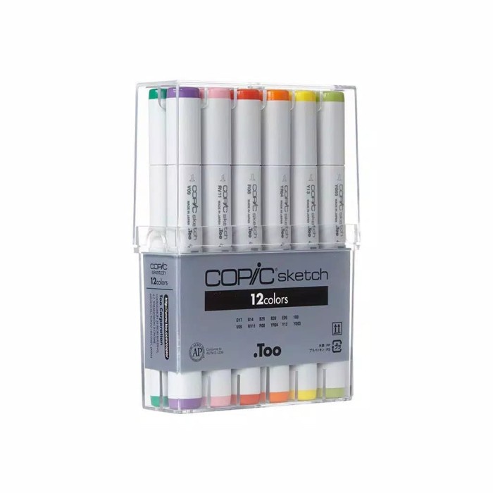 

(DISKON TERMURAH) copic sketch 12 basic colors set