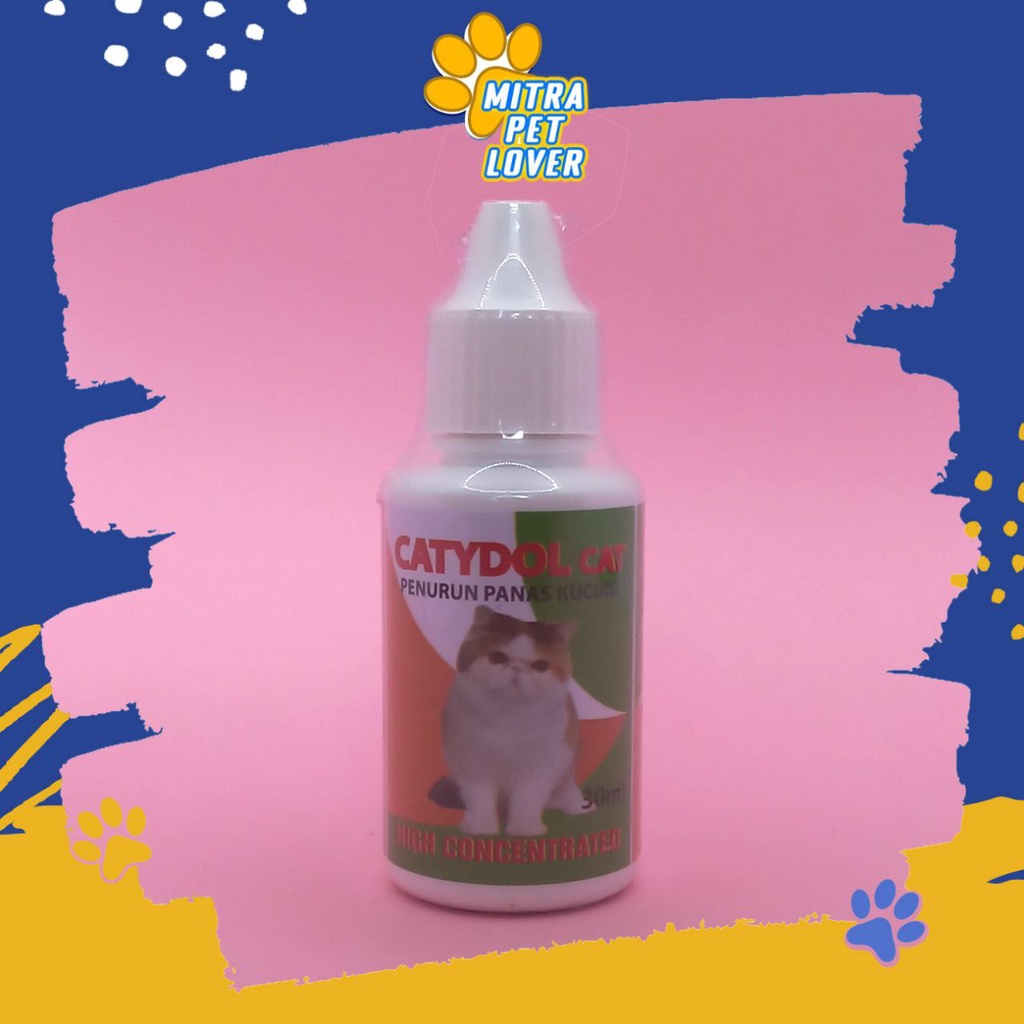 OBAT DEMAM KUCING - CATYDOL 30 ML ORIGINAL - HIGH CONCENTRATE PENURUN PANAS KUCING PEREDA NYERI PEMULIHAN KITTEN CAT PARACETAMOL PET ANIMAL HEALTHCARE AND VETERINARY TAMASINDO OBAT KESEHATAN DAN VITAMIN TERNAK HEWAN BINATANG PELIHARAAN MITRAPETLOVER