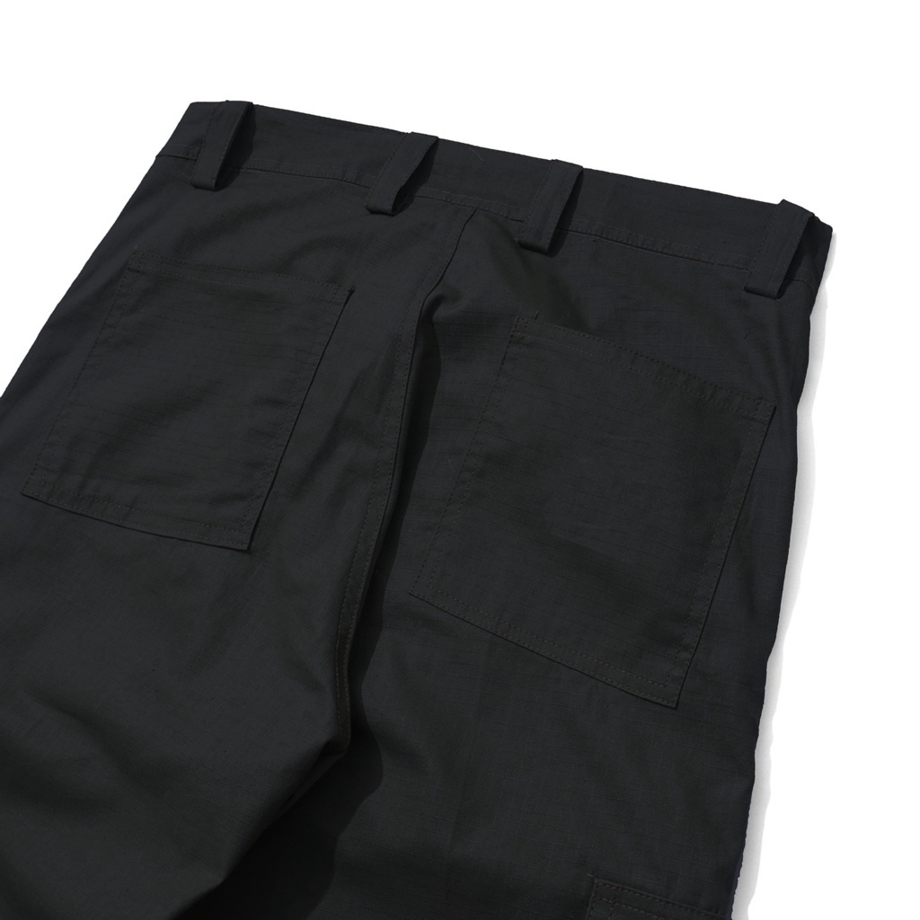 Dritto Long Pants Cargo - Celana Cargo Panjang Unisex - Hitam