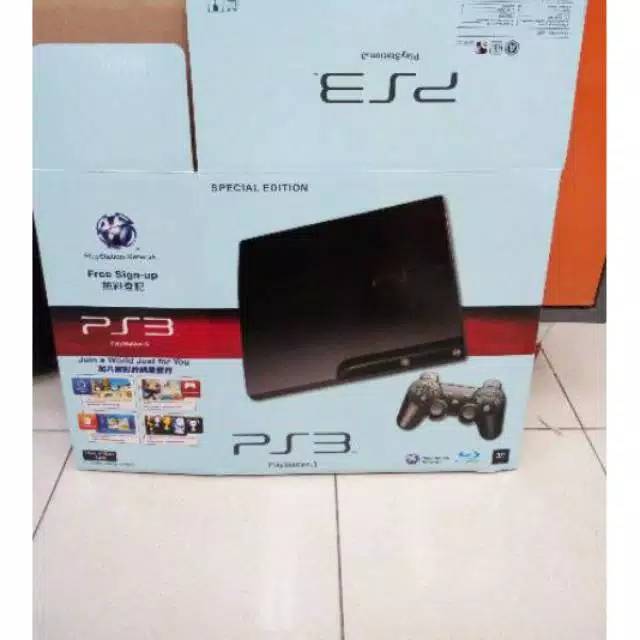 Dus PS3 SLIM KARDUS BOX MESIN PS3 SLIM luar dalam