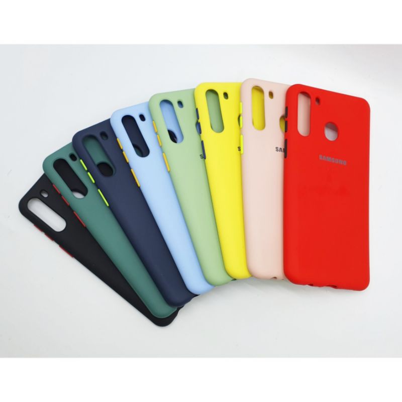Realme C15 / Realme C12 Macaron Tone Case / Silicone Macaron Colour Side button