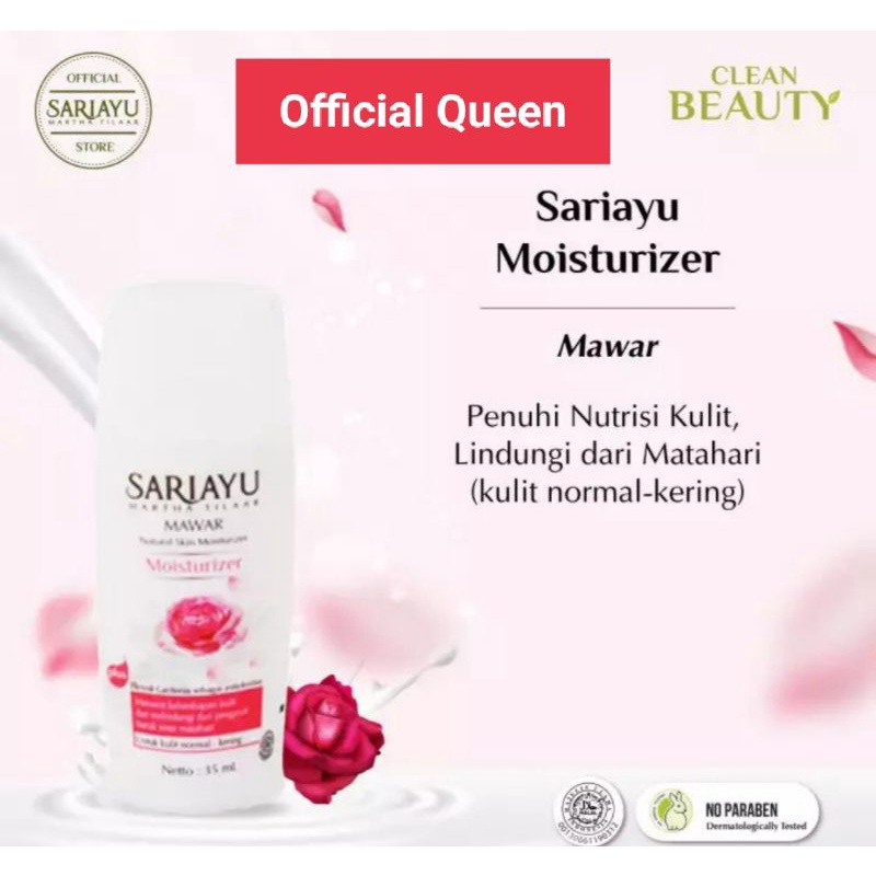 SARIAYU MOISTURIZER Mawar Sari ayu natural skin moisturizer Pelembab wajah Relaxing Aromatic