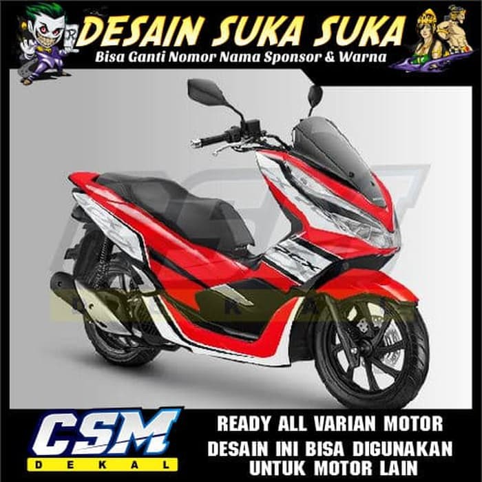 527 Dekal Decal Motor Pcx 125 150 Stiker Sticker Striping Body