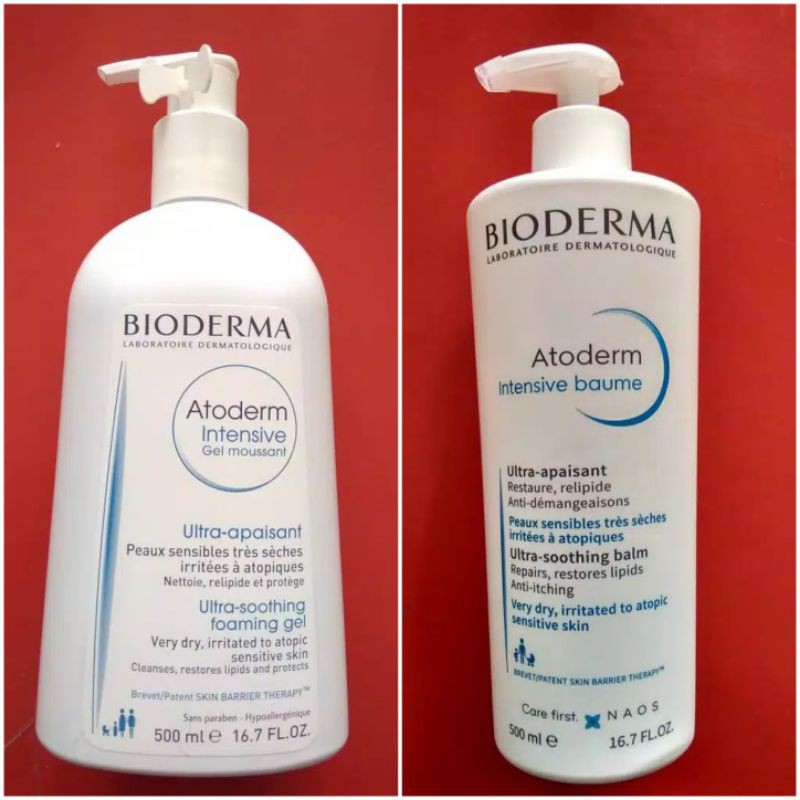 Bioderma Atoderm Intensive 500 ml Variants (BAUME / MOUSSANT) Pump