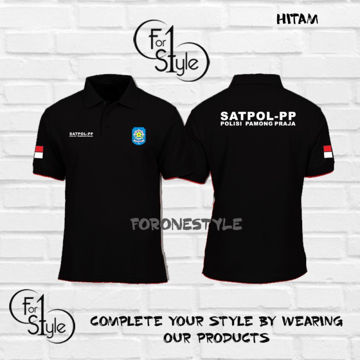 Polo Shirt Kaos Kerah SATPOL PP PAMONG PRAJA Kaos Profesi - polo murah - FORONESTYLE