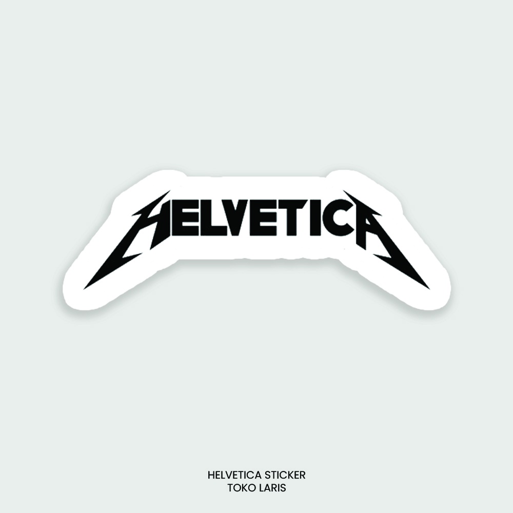 Sticker HELVETICA Untuk Sticker Laptop, Tumblr, Helm, Case