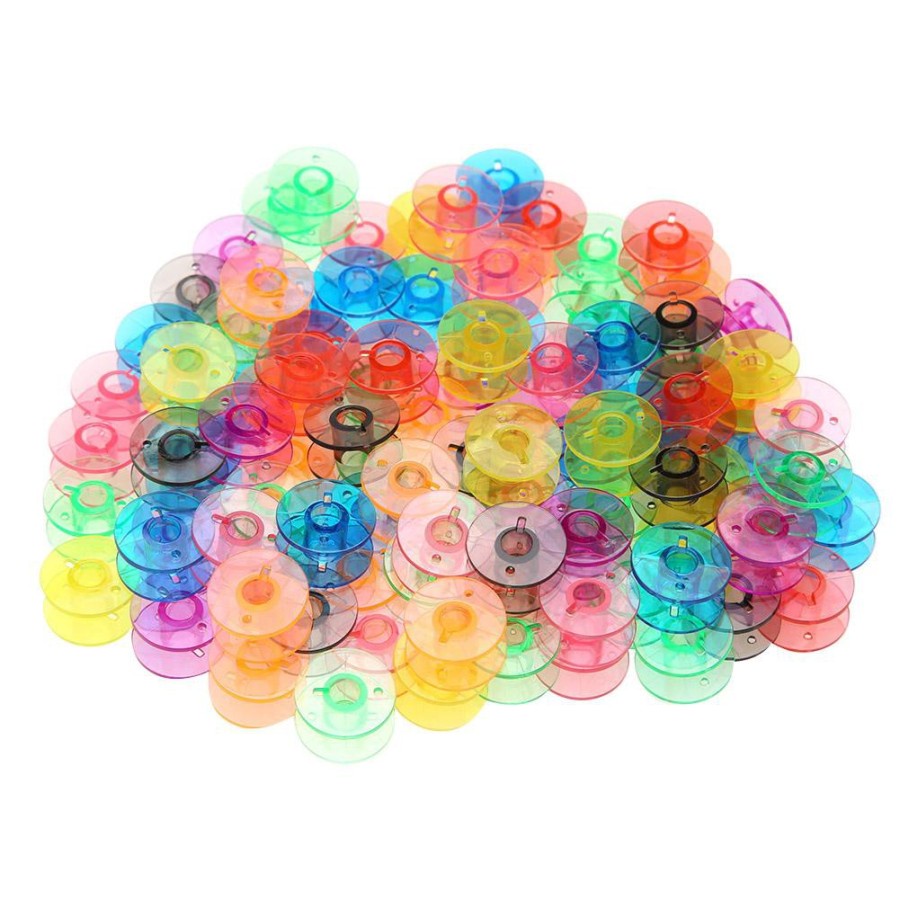 Bobbin / Spool / Spull / Spul Plastik Warna Warni (Mesin Jahit Portable)