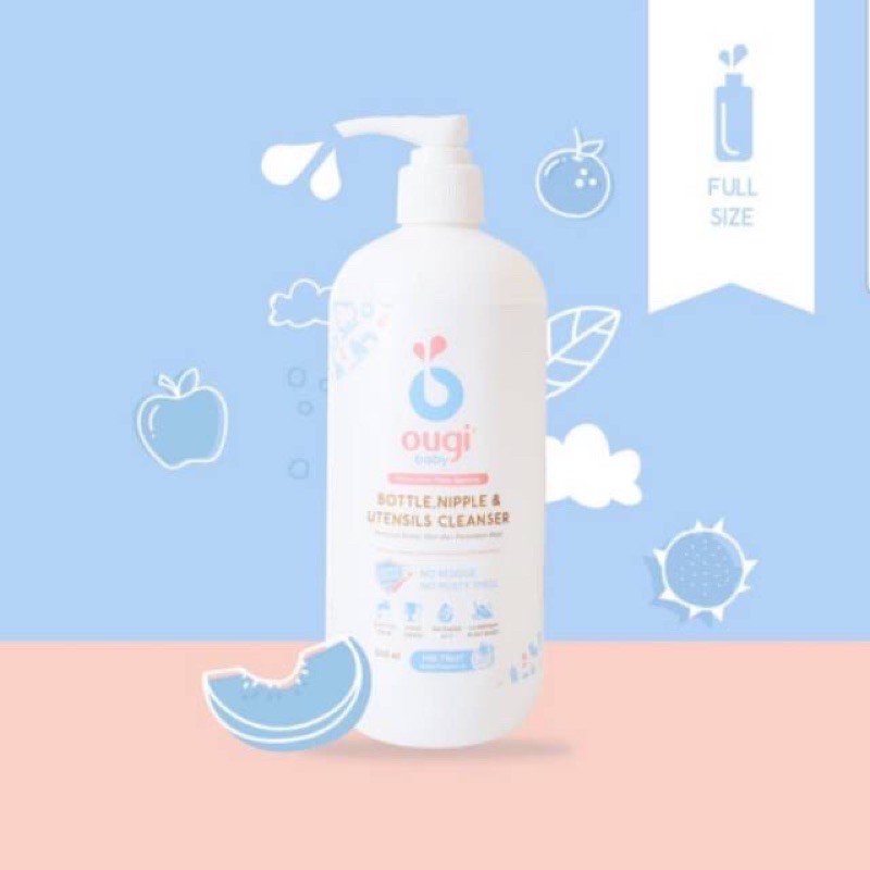 Ougi Baby Bottle Cleanser &amp; Dish soap 500ml - Sabun cuci botol bayi