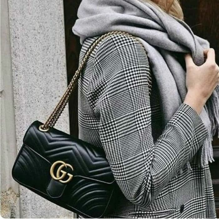 small gg marmont matelassé shoulder bag