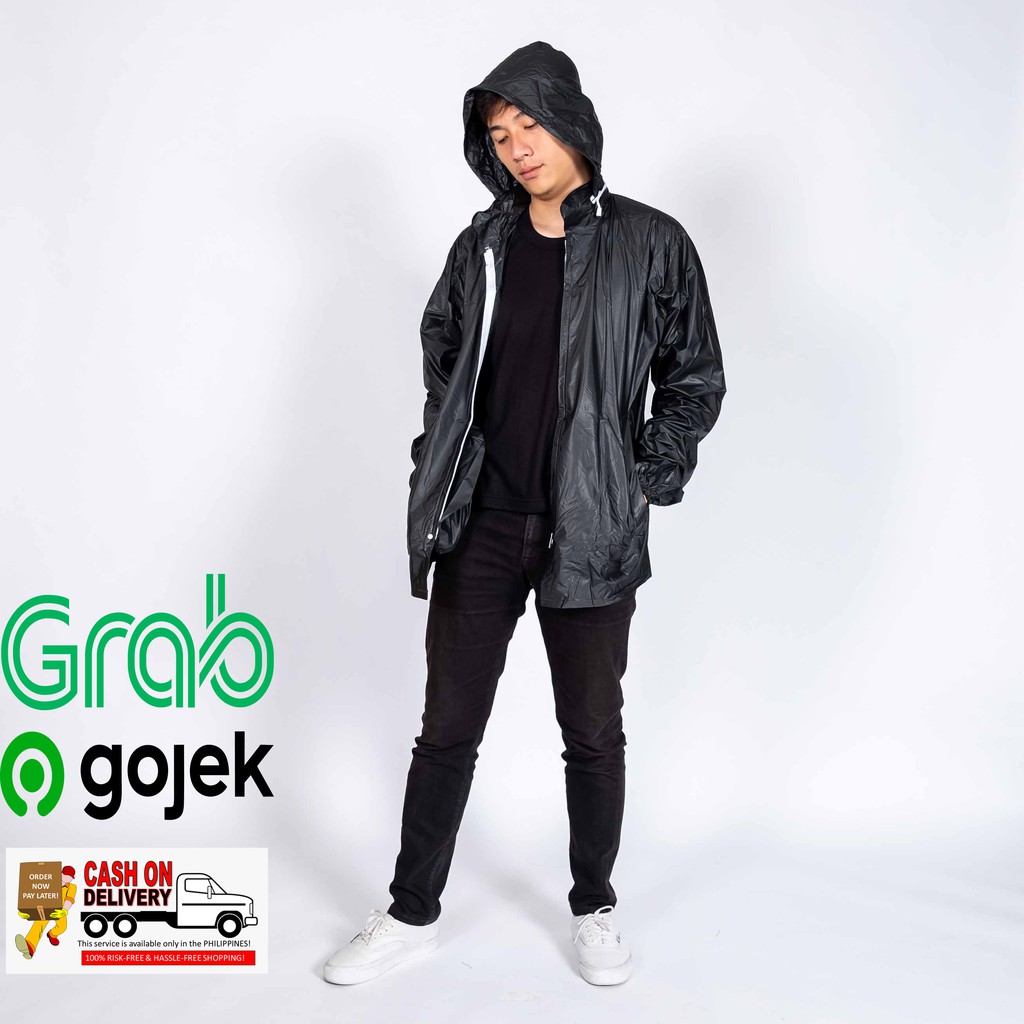 Jas hujan jaket anti air UNISEX dewasa atasan polos GRC - 8046 NEW grosir 4U CLOTHING