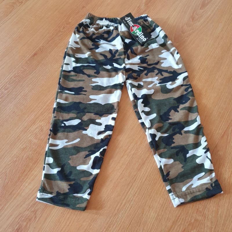Celana Panjang Anak perempuan motif army