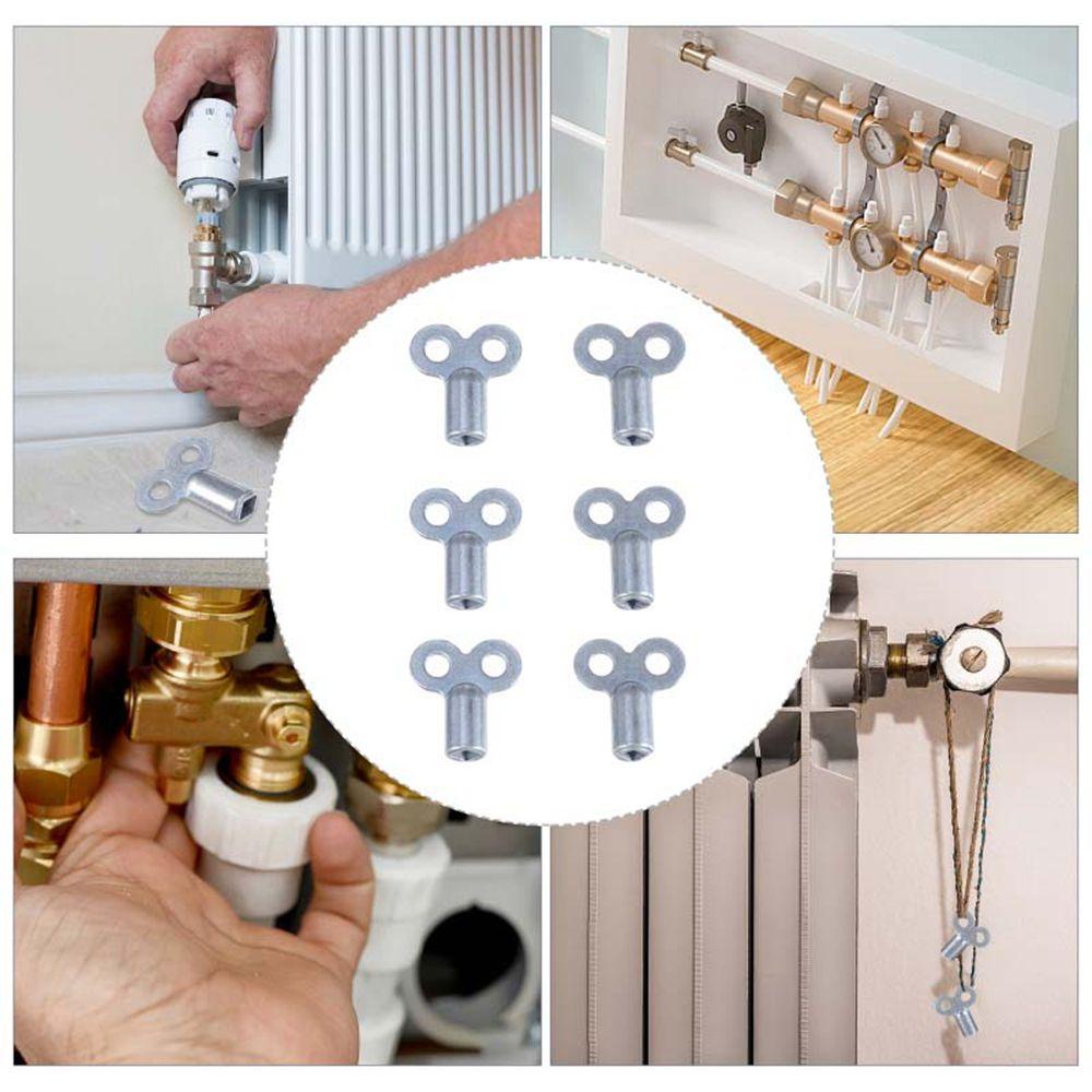 Lanfy Kunci Radiator Zinc Alloy Kualitas Tinggi Ledakan Pendarahan Tombol Dapur Kamar Mandi Kitchen Accessories Valve Key Accessories