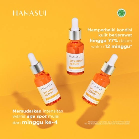 SERUM VITAMIN C HANASUI JAYA MANDIRI BOX ORANGE BPOM