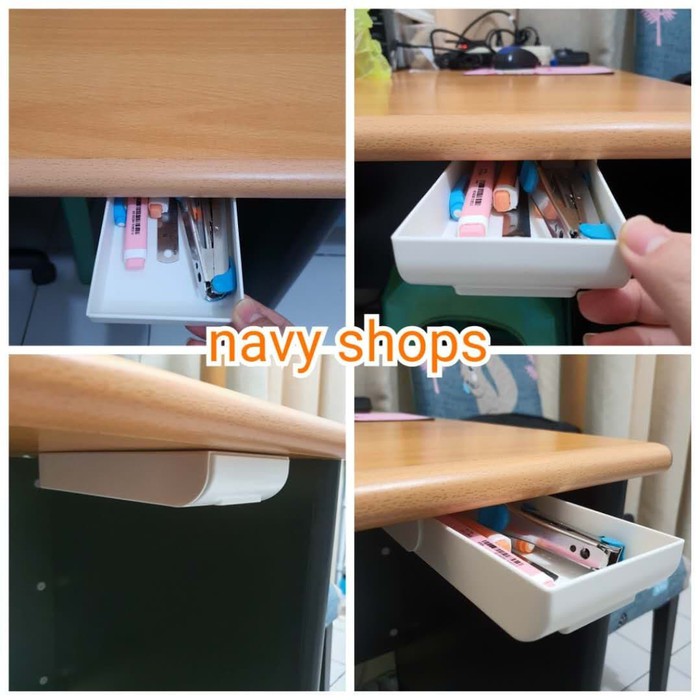 NA UNDER TABLE DRAWER - LACI SERBAGUNA MEJA KERJA MINIMALIS - STORAGE