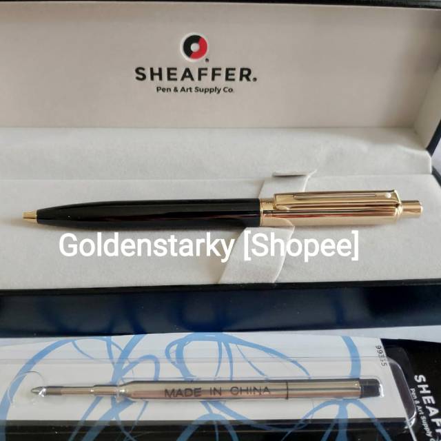 

Paket 1 Klik: 1pcs Sheaffer Sentinel Signature Black GT Ballpoint + 1pcs Refill Ballpoint