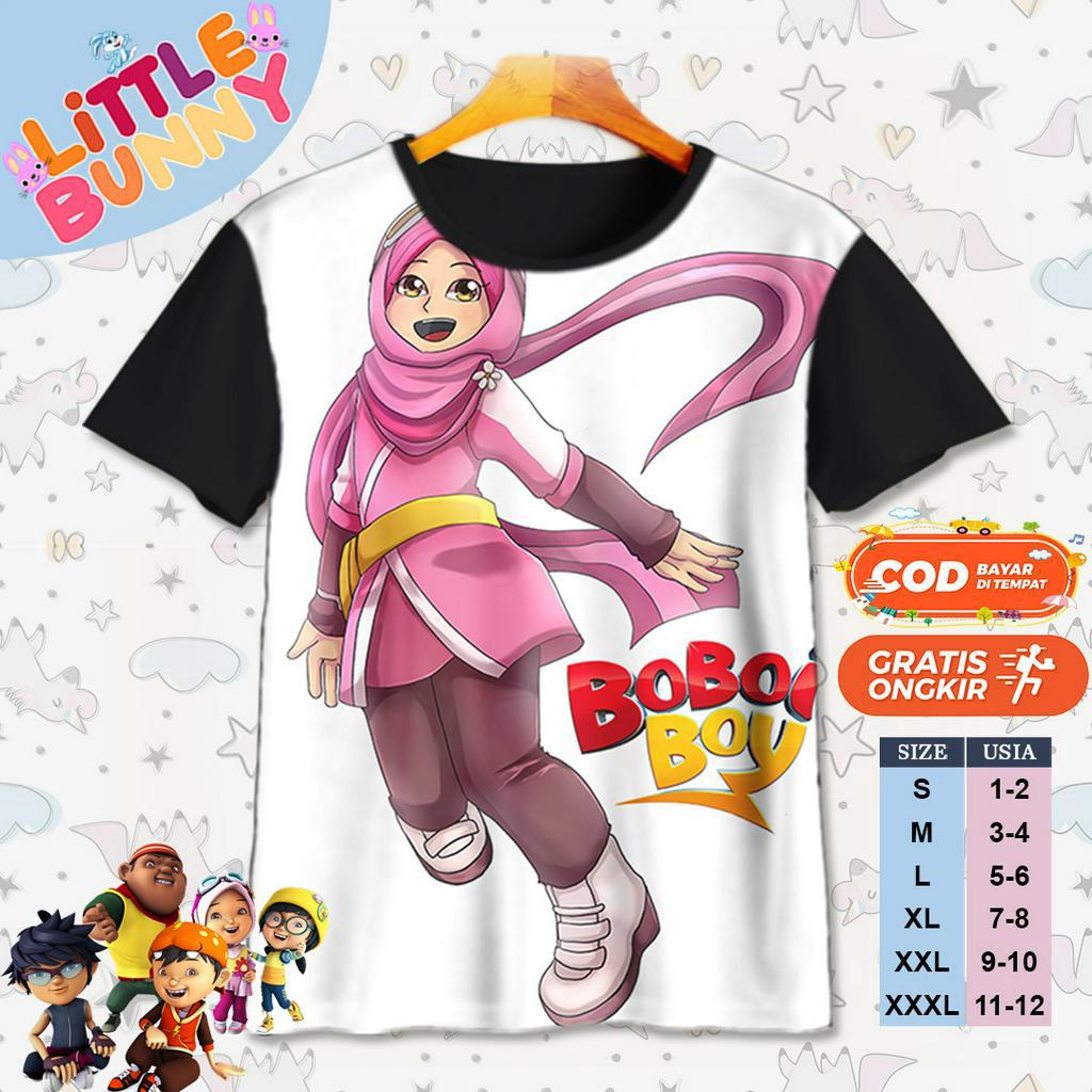 KAOS ATASAN ANAK LAKI LAKI PEREMPUAN YAYA BOBOIBOY GALAXY BAJU KAOS ANAK BOBOIBOY