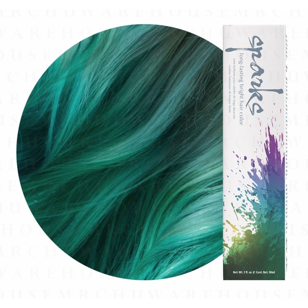 Sparks Hair Dye Color Totally Teal Setara Pravana Manic Panic