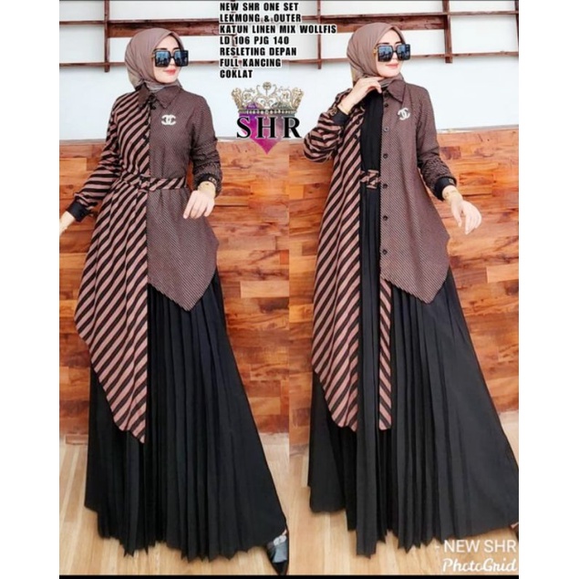 ready  set lekmong outer bolak balik /salur 100% ORI SHR