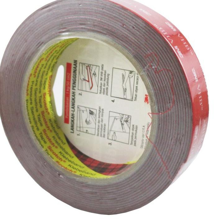 

[ Terbaru ] NF6 3M VHB Double Tape Automotive 49 tebal 1.1 mm size 24mm x 4.5m - 1 Pcs - Merah Spesi