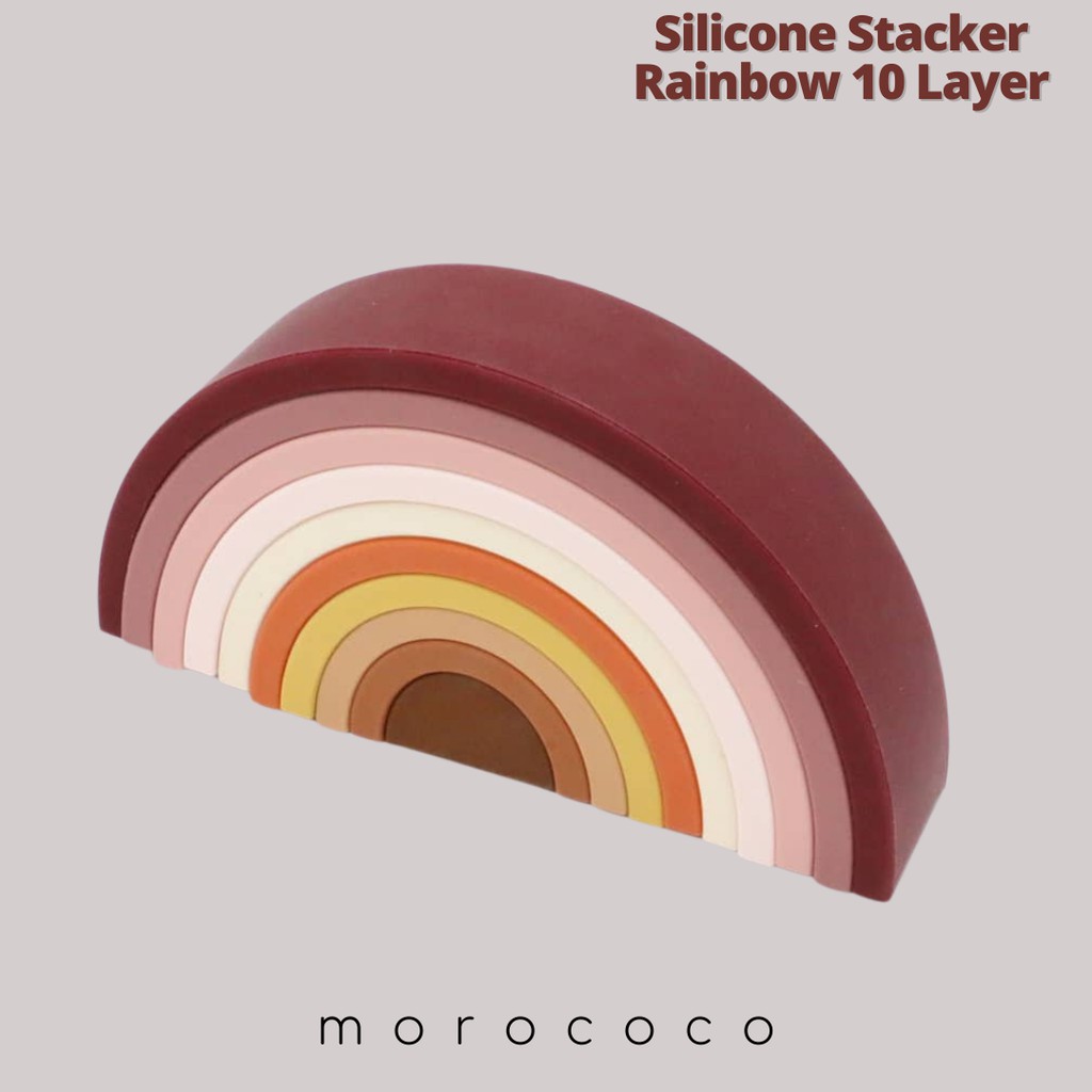 SILICONE STACKER RAINBOW 10 LAYERS