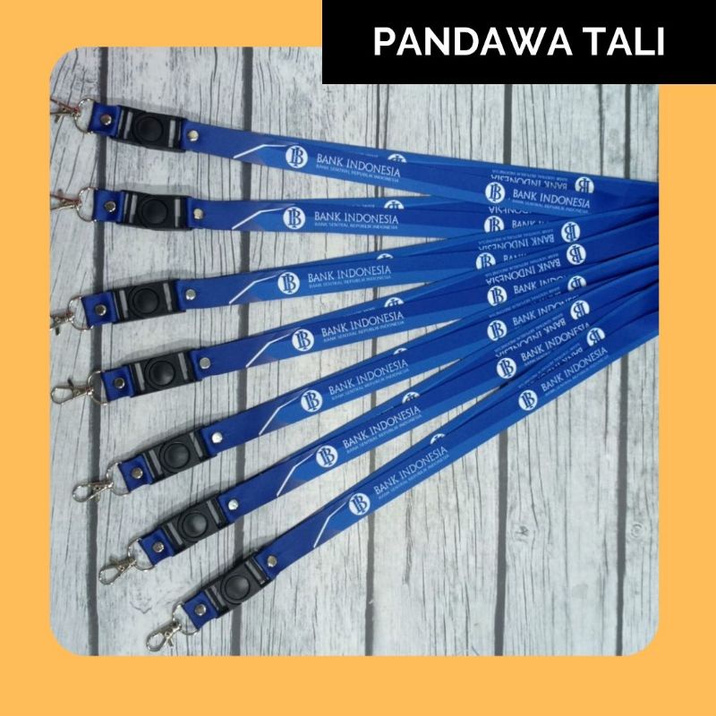 

Lanyard Bank Indonesia Warna Biru/Lanyard Bank Indonesia/ FREE CASE
