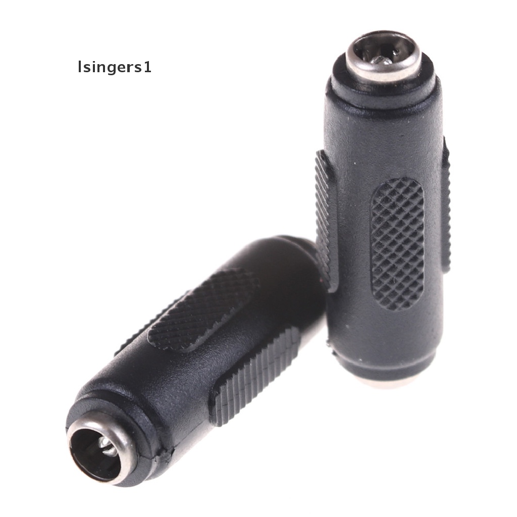 (lsingers1) 1pc Adapter Konektor Power Socket Audio 2.1mm x 5.5mm Female Ke Female DC