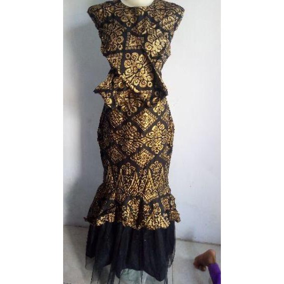 Ready Stock Zola_Batik Batik Couple Gamis Mermaid Pinilih Duyung ,,,,,