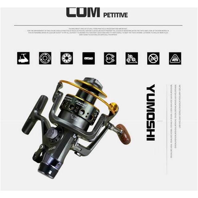 Reel Pancing Gulungan Pancing Fishing Reel MG3000 10+1 Ball Bearing Bahan Metal