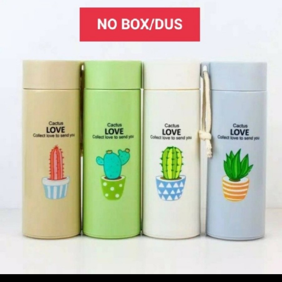 Botol Minum Kaktus Kaca Souvenir Termos Tumbler My Bottle Cactus Kado