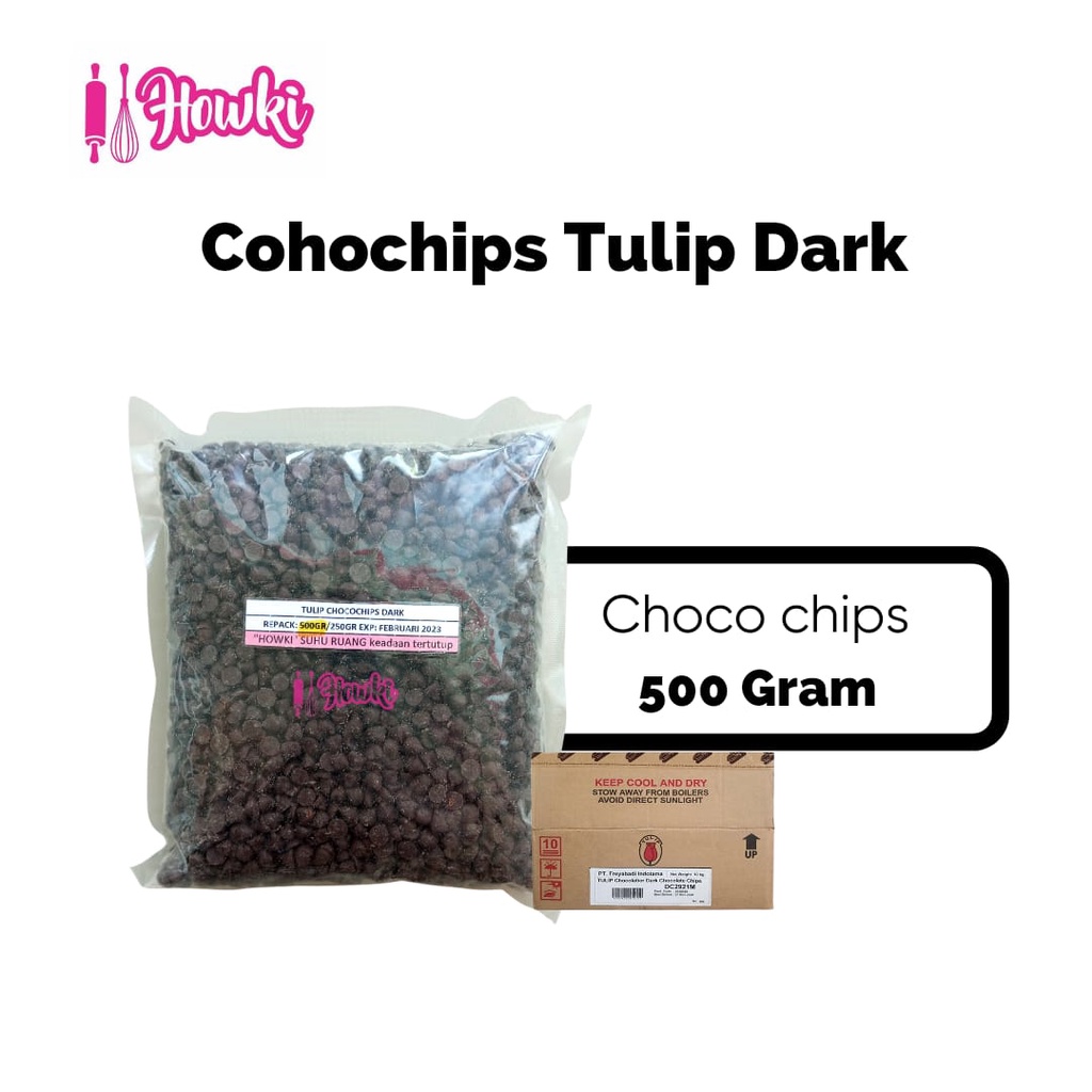 

Tulip Chocolate Chips Dark 500gr