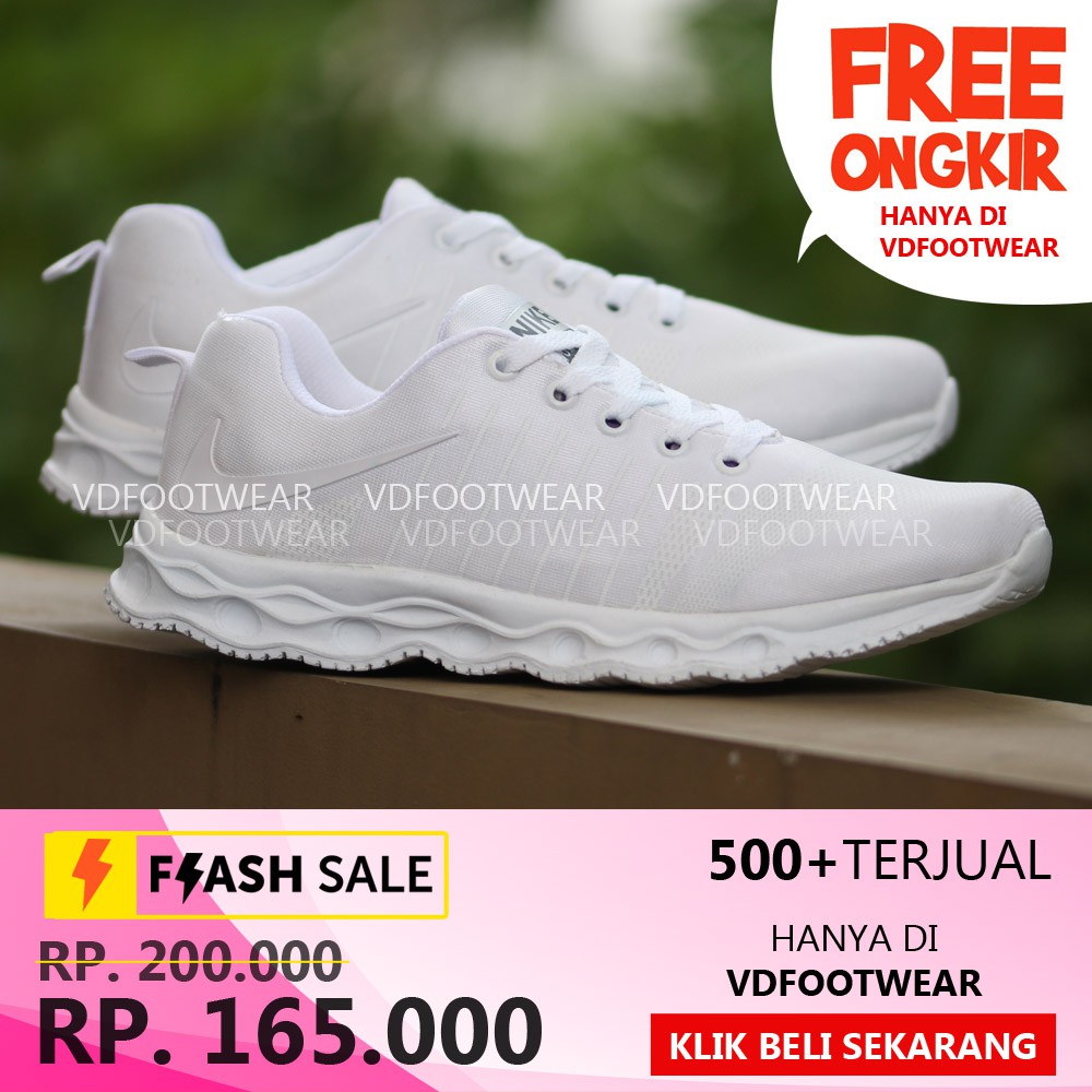 Sepatu wanita olah raga dan santai new era amelia abu abu merah muda