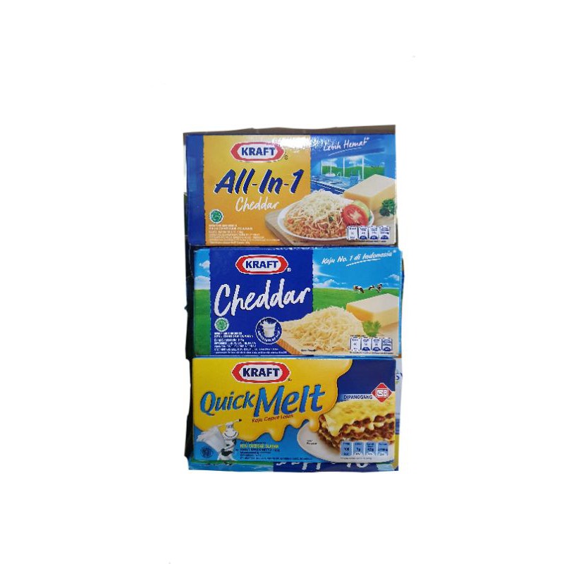 

Kraft all in 1/ kraft cheddar 150gr/kraft Quick melt 160gr