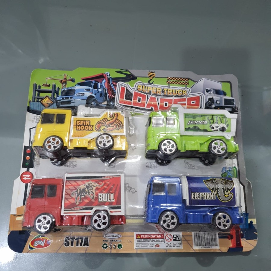 MAINAN ANAK ST17A Mainan Anak Super Truck 4 pcS