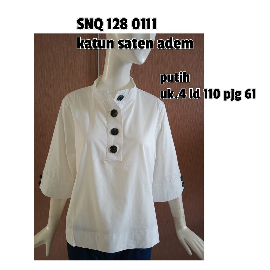 Blouse Wanita Import  SNQ 1280111, Katun Saten