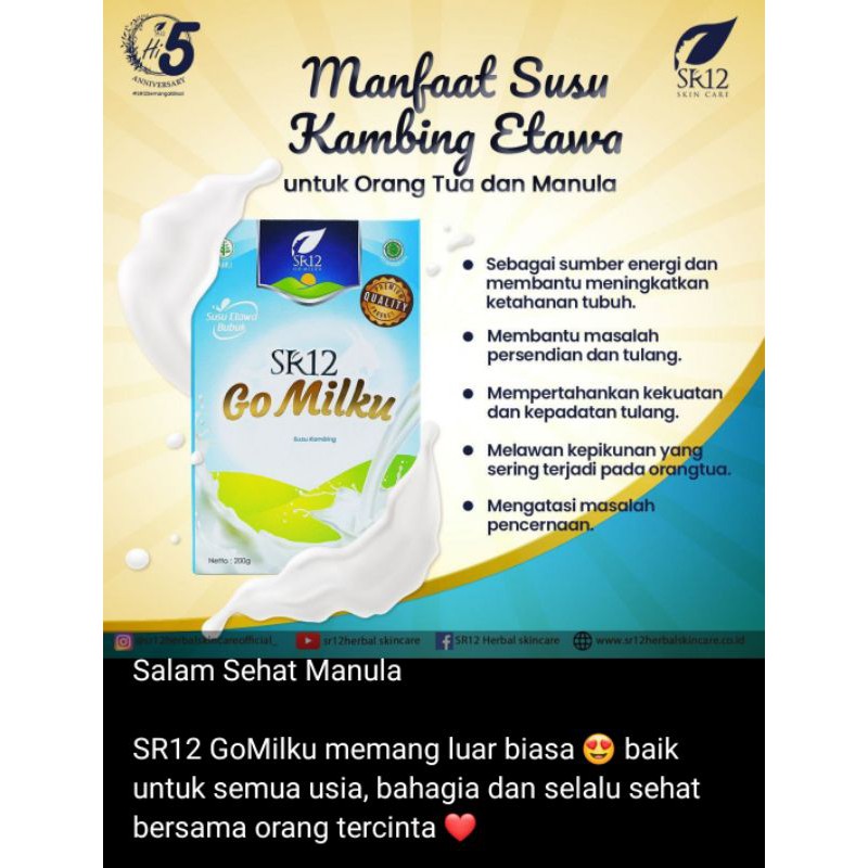

new product susu kambing etawa gomilku SR12