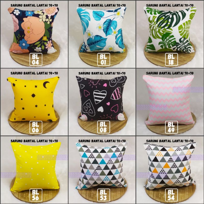 Sarung Bantal Lantai 70×70 - Sarung Bantal Sofa 70×70