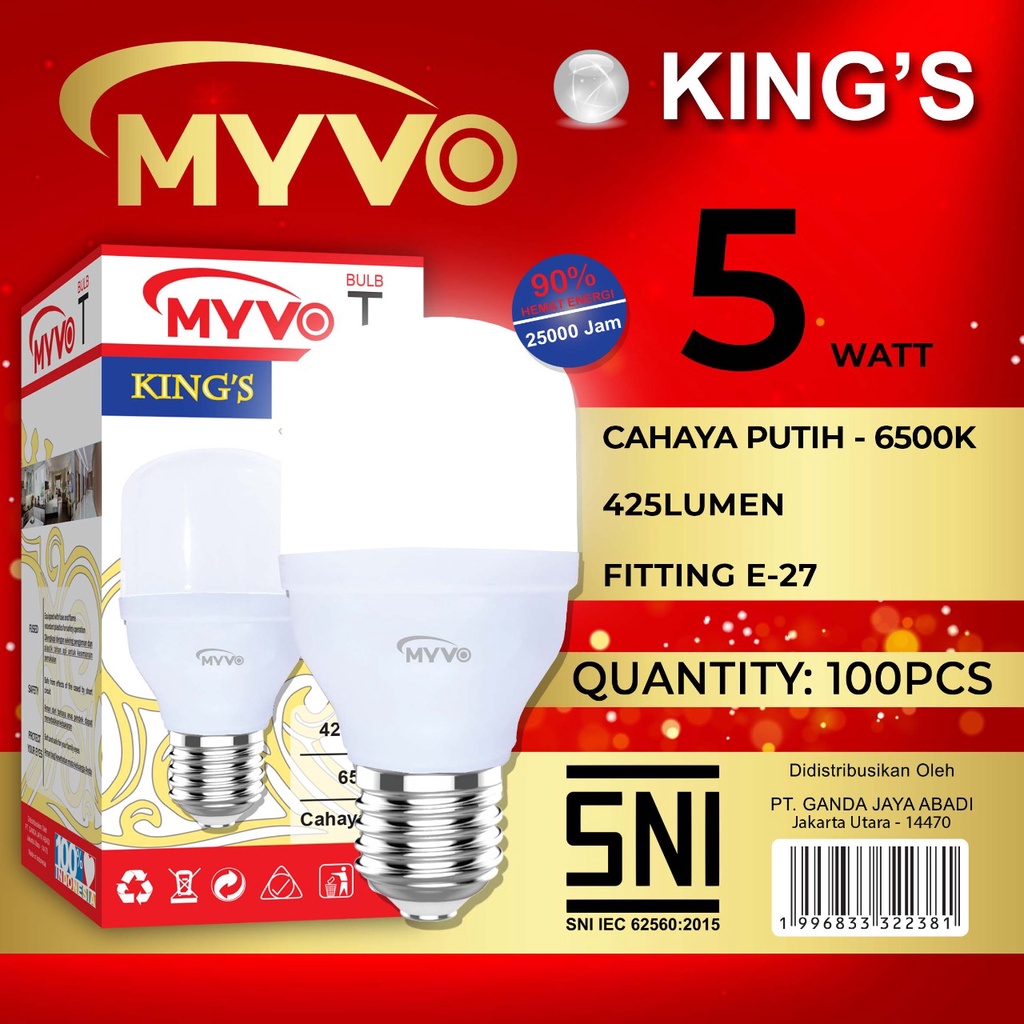 LAMPU LED MYVO KING 5 WATT
