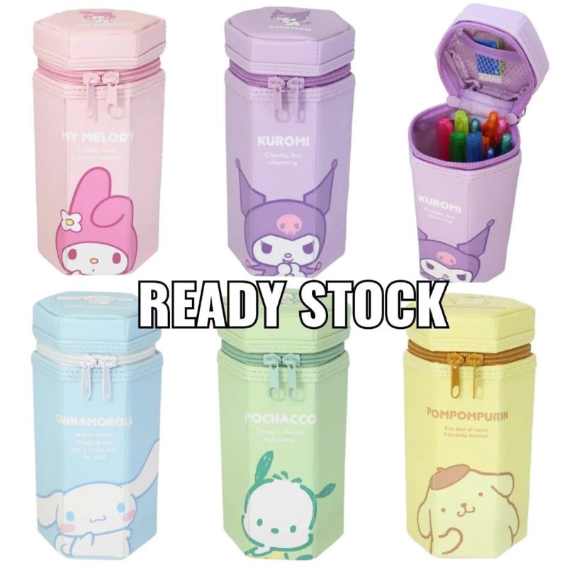 

Pencil Case / Tempat Pensil Tabung Heksagon Lucu Sanrio Karakter My Melody, Kuromi, Cinnamoroll, Pochacco, Pompompurin