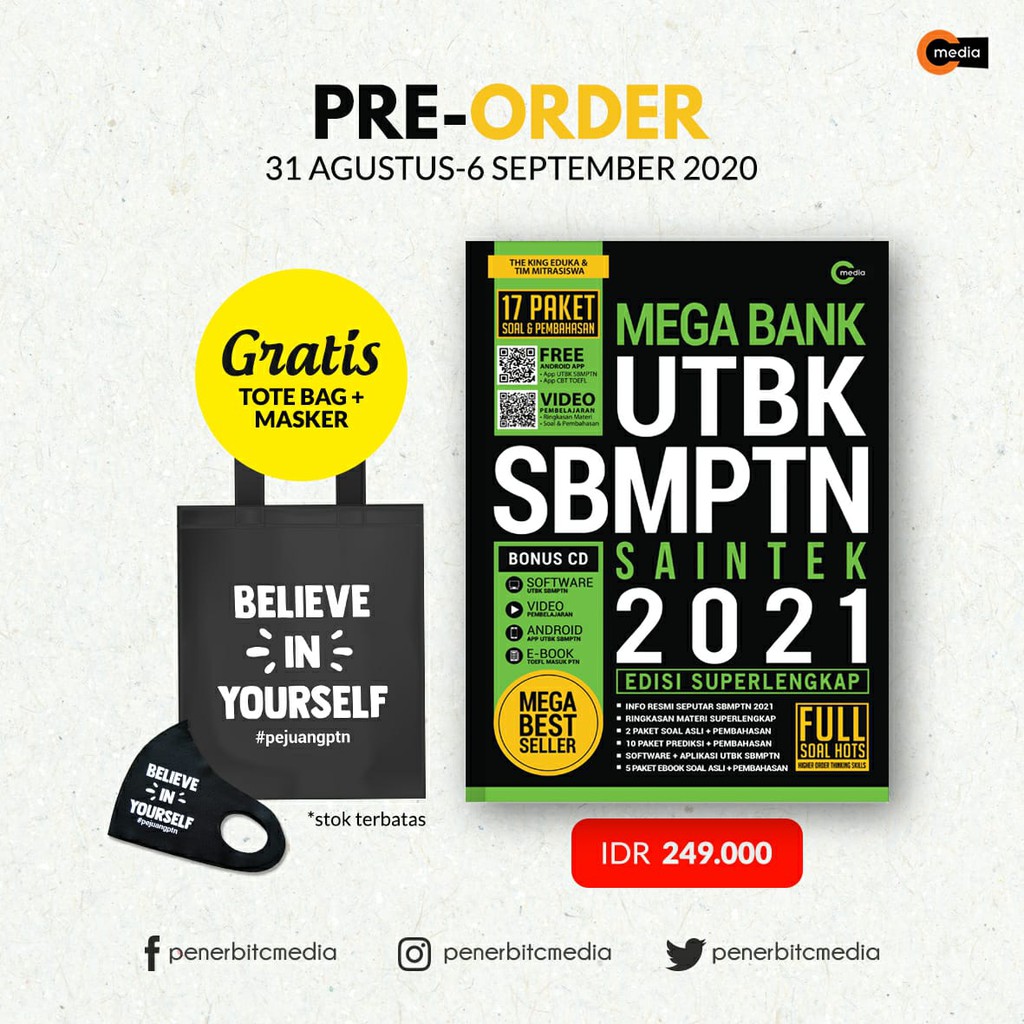MEGA BANK UTBK SBMPTN 2021 (CMEDIA)-SAINTEK
