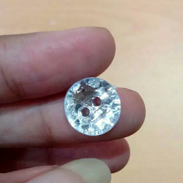 COD ISI 400 PCS Kancing Baju Kristal Bening Diameter 13 /15 / 18 MM - DIY Kerajinan Tangan Kancing I