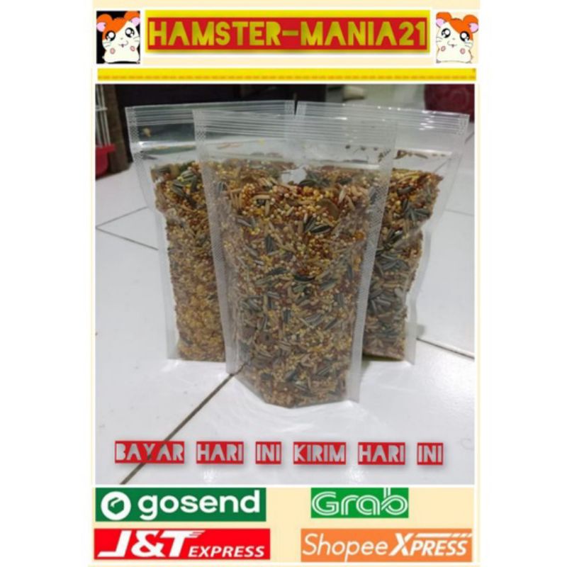 makanan racik makanan pokok hamster